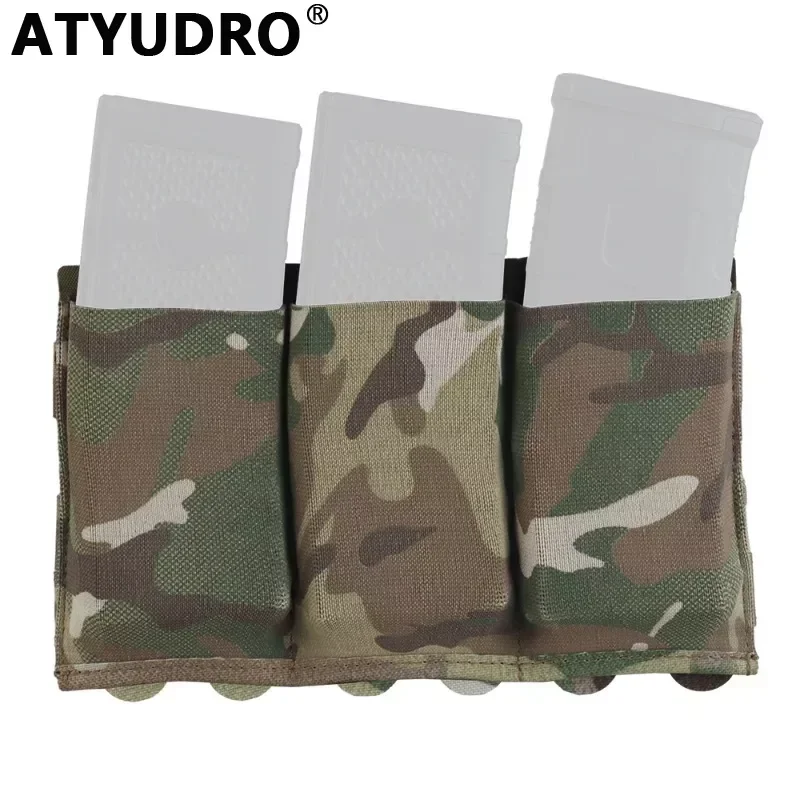 Magazine Storage Bag 5.56/7.62mm Triple Mag Pouch Hunting CS Wargame Molle System Accessories