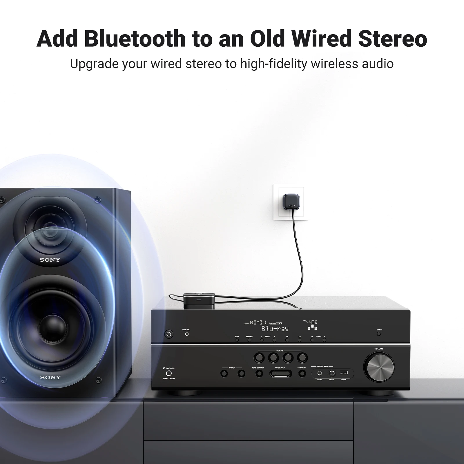 【RU】 UGREEN Bluetooth 5.1 Wireless Auido Music 3.5 mm RCA aptX HD Low Latency Music Bluetooth 5.0 Sound 3.5mm 2RCA