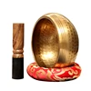 Nepal Handmade Buddha Sound Bowl Yoga Meditation Chanting Singing Bowl Brass Chime Handicraft Music Therapy 6