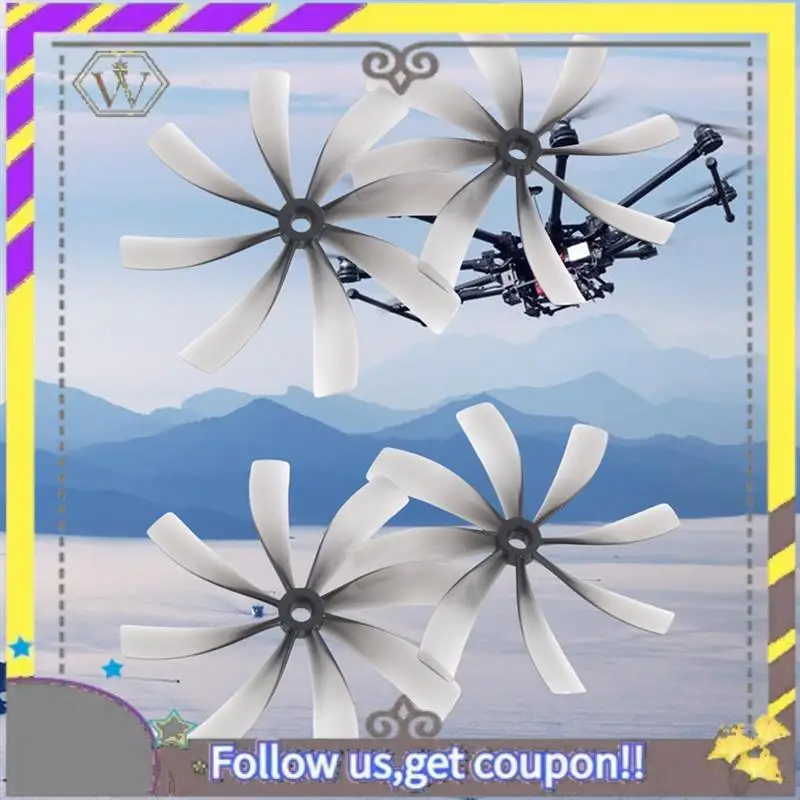 ABXV-2Pairs 3.5인치 프로펠러 89MMX8 RC FPV 프리스타일 덕트 드론용 89MM 8블레이드 PC 프로펠러