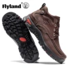 FLYLAND Men's Chukka Boots Casual Leather Shoes Fashion Vintage Handmade Male Sneakers
