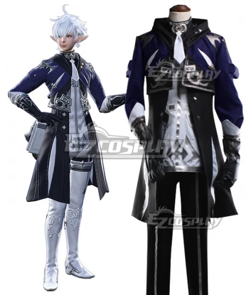 

Final Fantasy XIV Alphinaud Leveilleur Halloween Men Outfit Party Adult Suit Clothings Christmas Stage Cosplay Costume E001