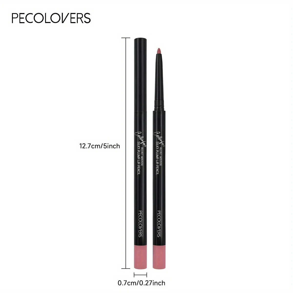 Waterproof Sweat-Proof Lipliner Crayon in Matte Chestnut Brown Versatile Lip Color Rendering for Enhanced Durability 4