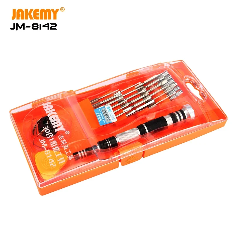 

JAKEMY JM-8142 29 IN 1 Household DIY repair tool screwdriver set aerospace aluminum screwdriver tools kit