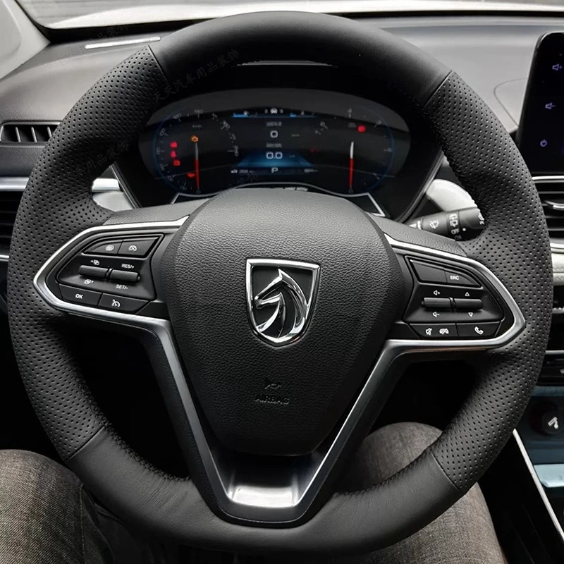 

Модифицированная оплетка для Baojun 530 730 2017- 2021, кожаные автомобильные аксессуары из микрофибры, рулевая оплетка