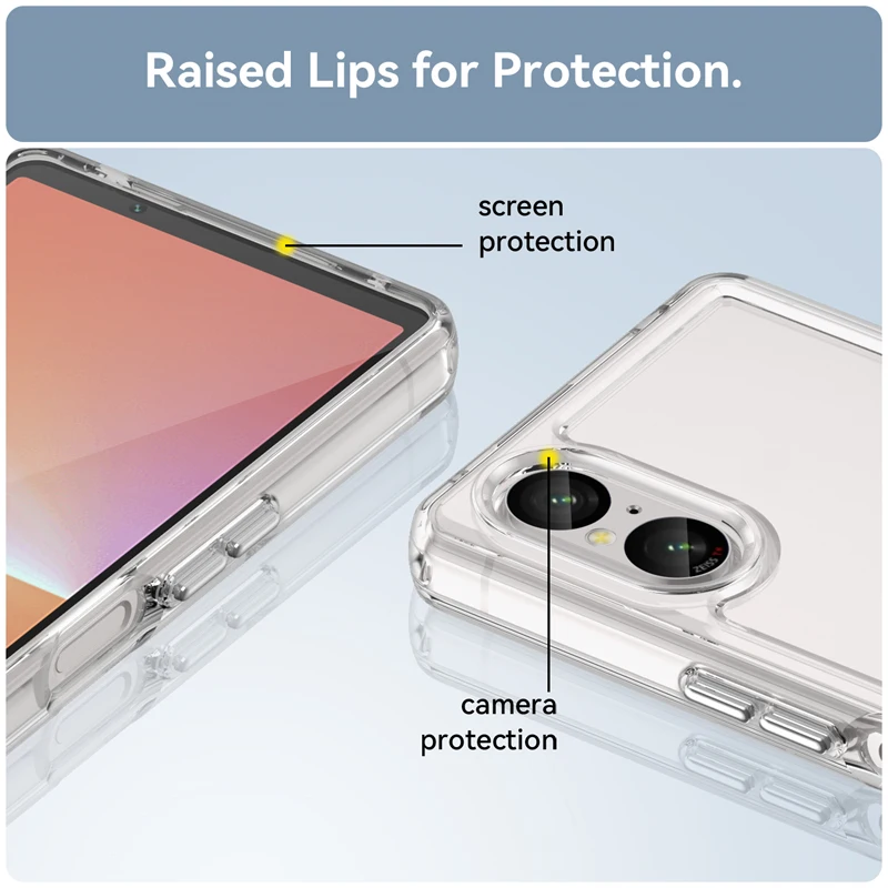 Per Sony Xperia 5 V Custodia Per Sony Xperia 5 V Cover Shell Capa Para Clear Custodia Posteriore In Silicone Morbido Antiurto Per Sony Xperia 5 V