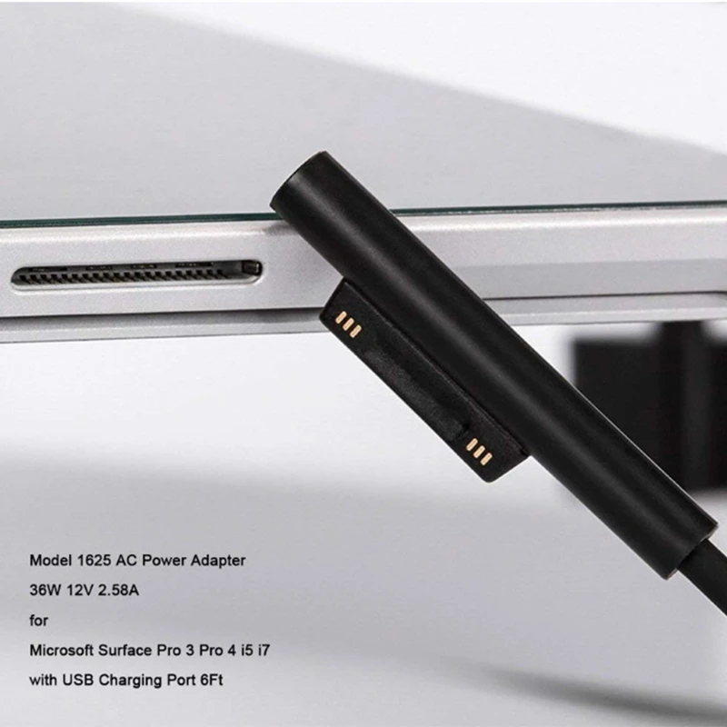 Y1UB New 65W Laptop for Surface Notebook Fast Charging USB Adapter for Surface Go