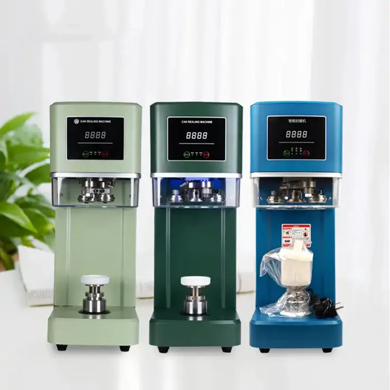 

Non Rotary 3S Full Automatic Intelligent Can Sealing Machine Plastic PET Tin Jar Aluminum Beer Soda Cans Seamer Size Customized