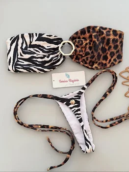 2025 New Sexy Micro Bikini Set Swimsuit Thong Female Bathing Brazilian Women Swimwear Biquini Suit Sexy Up Bikinis Mujer