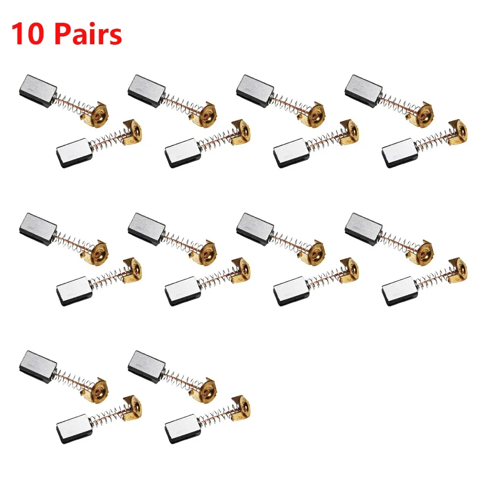

20pcs Carbon Brush 5x8x12mm For Black Decker Angle Grinder G720 PF600-B3 Type1 Electric Motor Power Tool Spare Part Replacement