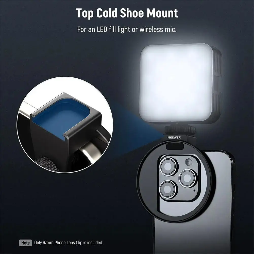 Phone Lens Filter 67mm Clip Adapter for iPhone Camera Assistant Lens Effects