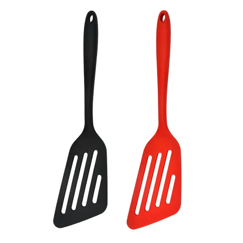 

Silicone Spatula Heat Resistant Cooking Shovel Non Stick Pan Utensil Cooking Tool Hanging Hole Design Kitchen Accessories