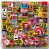 50/100pcs Cartoon Warning Stickers Danger Banning Skateboard Guitar Laptop Motorcycle Car Classic Toy Cool Decals Sticker 1