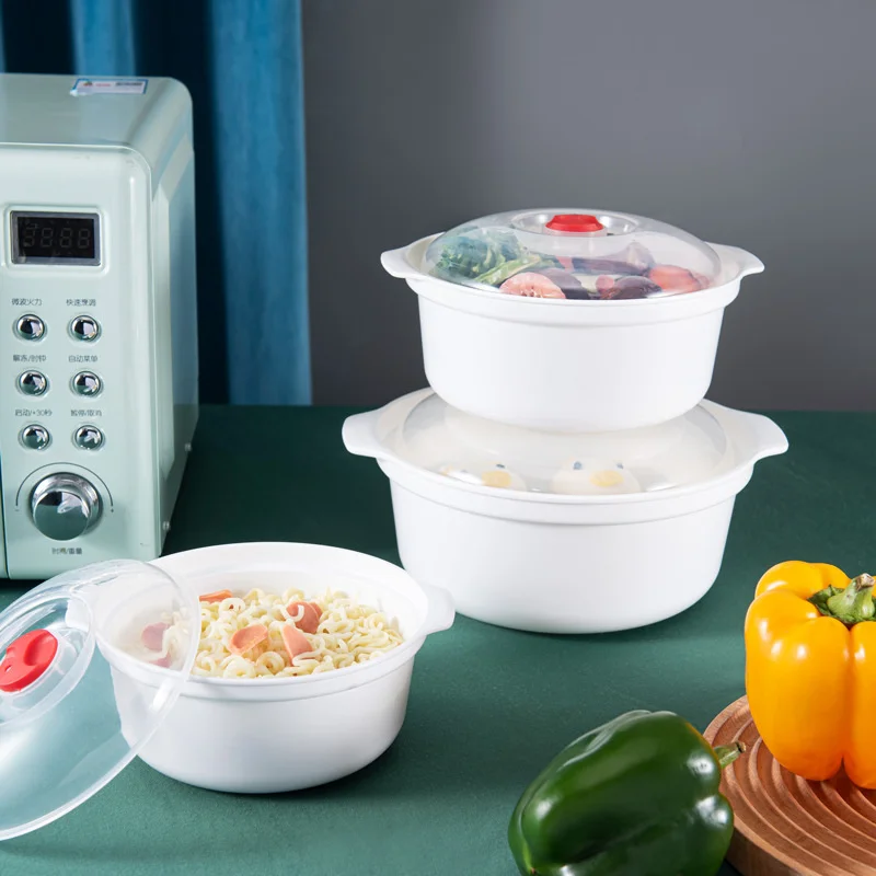 MicrowaveOvenSpecialSoupBowlWithCoverRoundBoxHeatingLunchBox