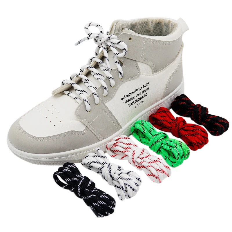 Weiou Lace 5MM Sneaker Polyester Round Tape 60-100Cm Children Shoe Accessory Unisex Tennis Sport Trendy Rope Hoodie Pajamas Cord