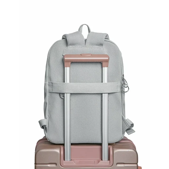Grid-style Backpack Lightweight Airy Large-capacity Travel Commuter Sports Mesh Backpack Simple Casual Student Zipper Backpacks 6