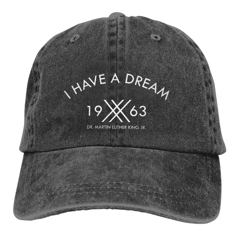 

Y2K 1963 Multicolor Hat Peaked Women'S Cap I Have A Dream Martin Luther King Personalized Visor Protection Hats
