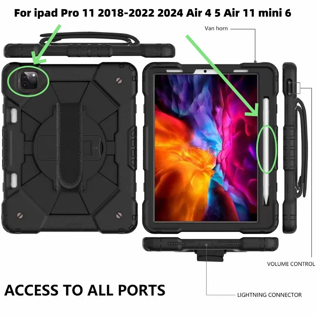 Durable Shockproof Tablet Case with Kickstand Cover