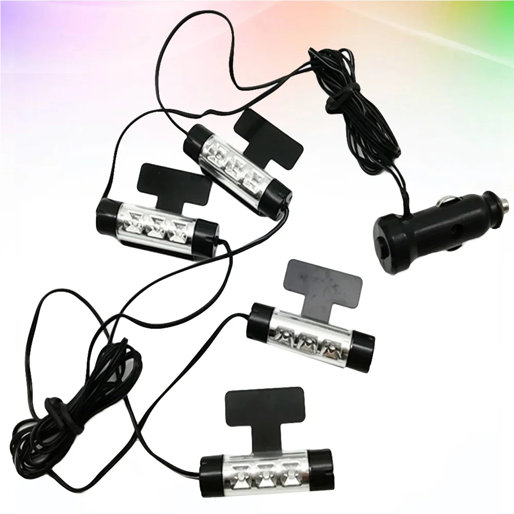 

Car Interior Atmosphere Light 12 LEDs 12 Decoration Lamp Floor Lights for Car Vehicles Blue