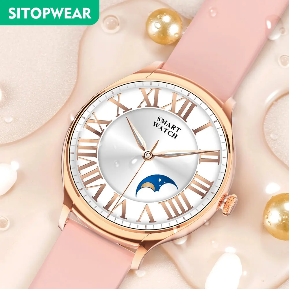 

SitopWear Women Smartwatch Fashion-forward Design Blood Oxygen Heart Rate Sleep Monitoring Bluetooth Calling Smart Watch