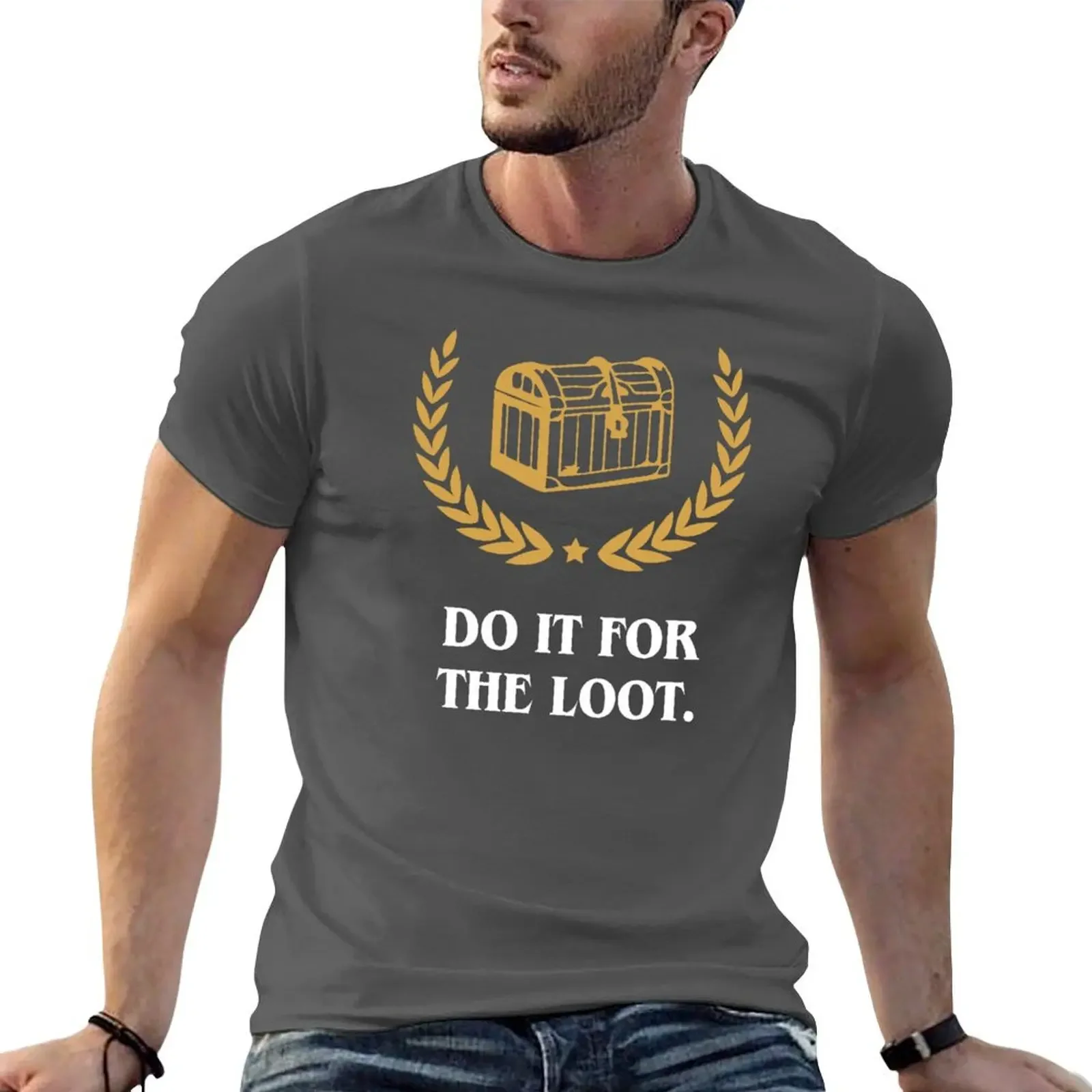 

Do It for the Loot Inspired Tabletop RPG Gaming T-shirt graphics sweat customs men clothings