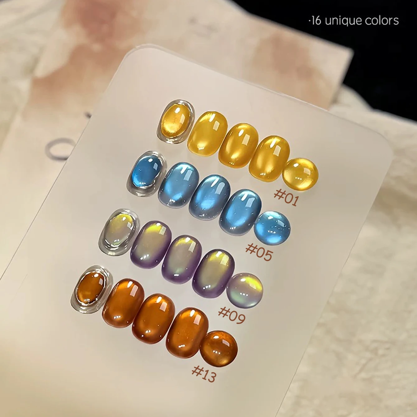 1개입 WS 가을 겨울 네일 골드 블루 핑크 레드 캣아이 젤 네일 폴리쉬 2026 신상 미백 고밀도 반짝이 젤