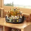 Decorative Tray Rotating Shelf Countertop Special Spice Organizer Double Corner Storage Shelf Explosive Steady Trays 5
