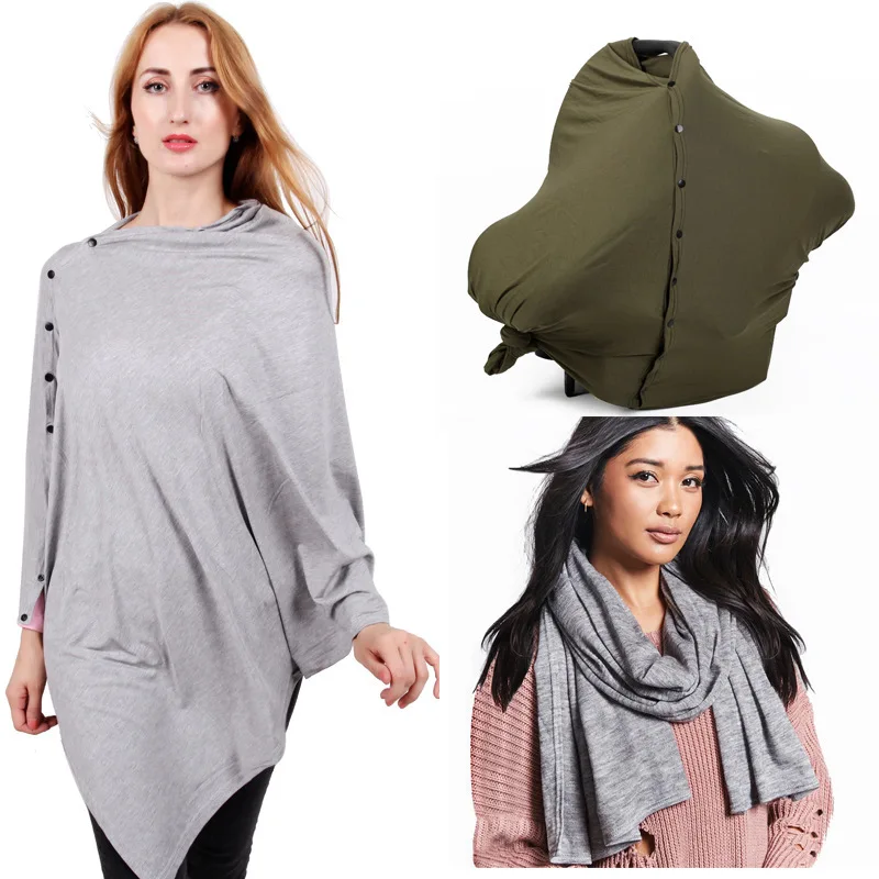 Breathable Baby Feeding Nursing Covers Pregnant Women Breastfeeding Scarf Outdoor Travel Feeding Shawl Pushchair Cover 75x170cm