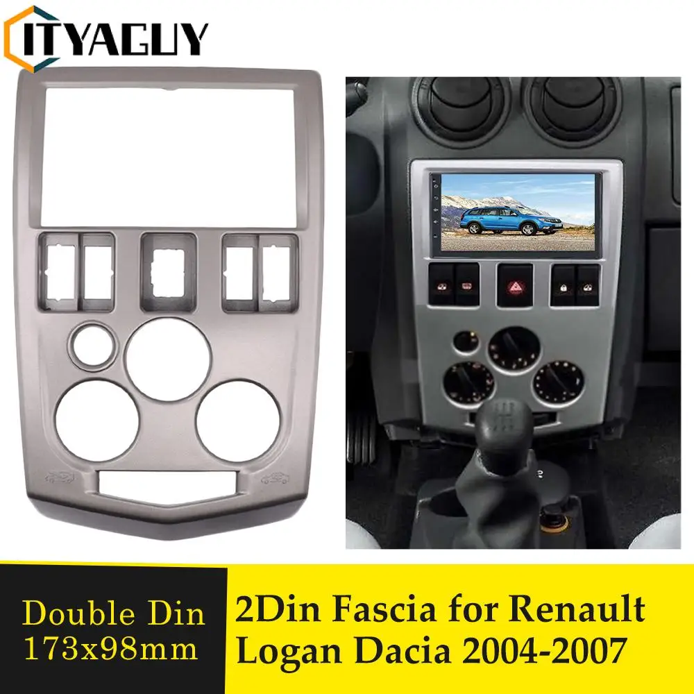 

Автомобильное радио 2 Din Fascia ДЛЯ Renault Logan Dacia 2004-2007, 2DIN, аудио, мультимедиа, видео плеер, навигация, GPS интерфейс, рамная панель