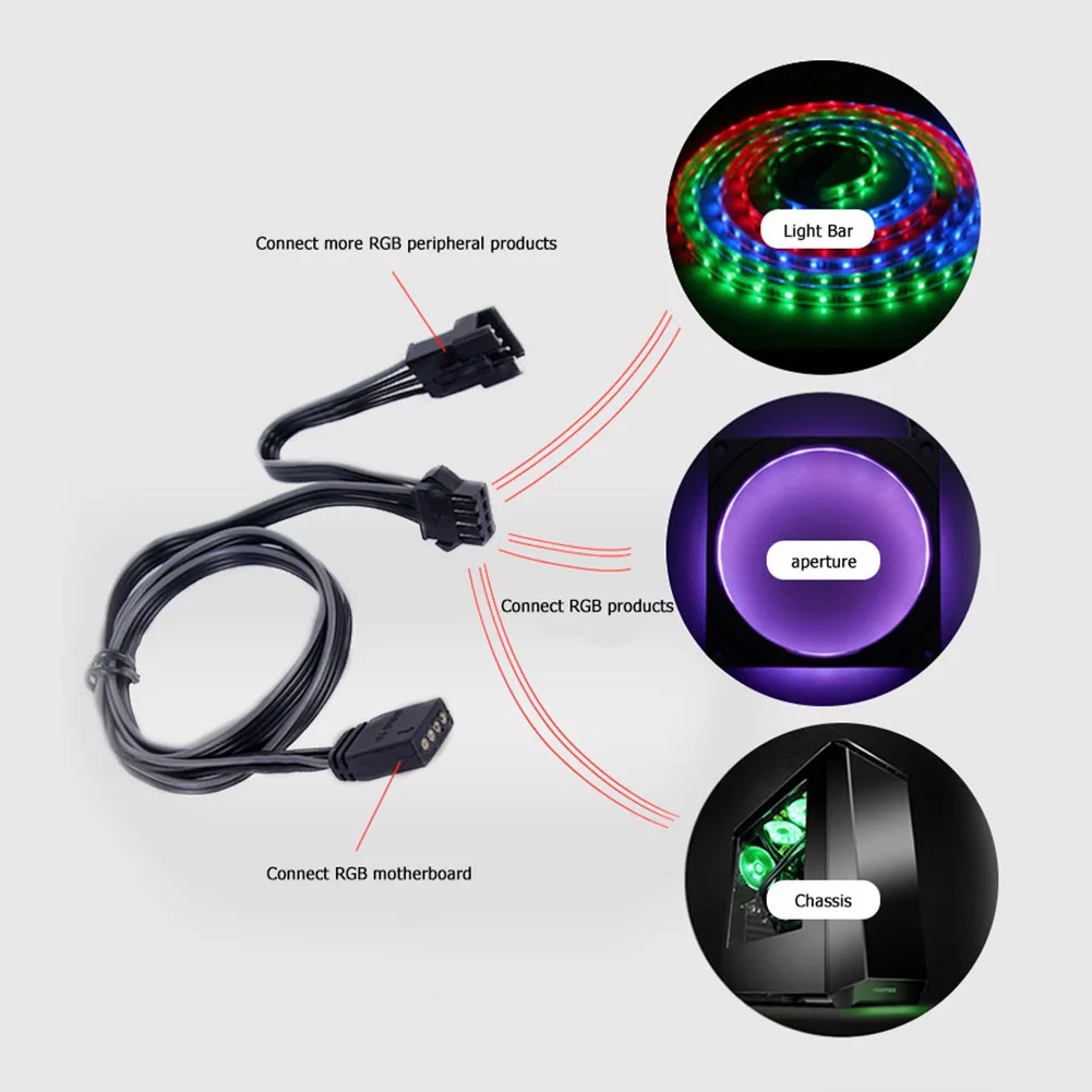 Cavo Estensione ARGB 50cm - Connettore 3 Pin Femmina Per Strisce LED 5050/3528 | Adattatore Illuminazione - Foto 9