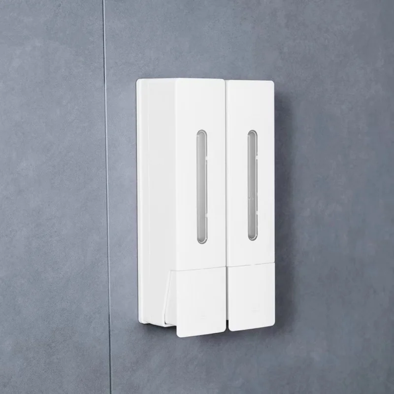 New 400ml wall hanging free punching manual soap dispenser hand soap shampoo hotel soap dispenser 5