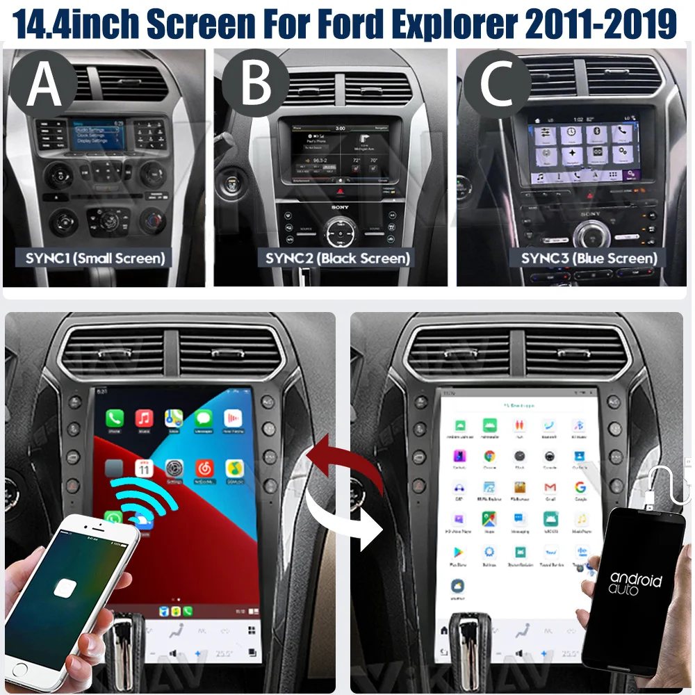 

14.4inch Touch screen For Ford Explorer 2011-2019 Multimidia Player car radio GPS navigation android11 head unit carplay