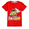 New Boys Summer Clothes Kids Cosplay Fun Squad Gaming T-shirt Pullover 100% Cotton Leisure Fashion Children Boys Girls Tees Tops 5
