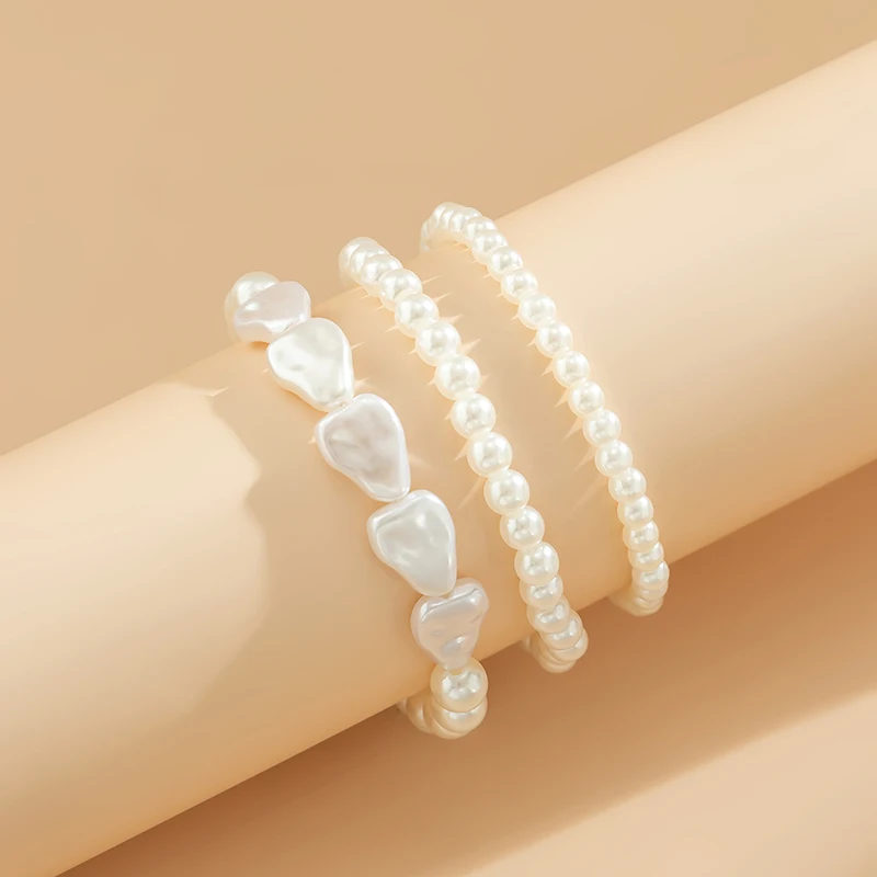 Cavigliera Boho A Strati Con Perle E Farfalla, Bracciale Per Piedi Nudi, Gioielli Etnici Per Donna, Colore Argento - 3