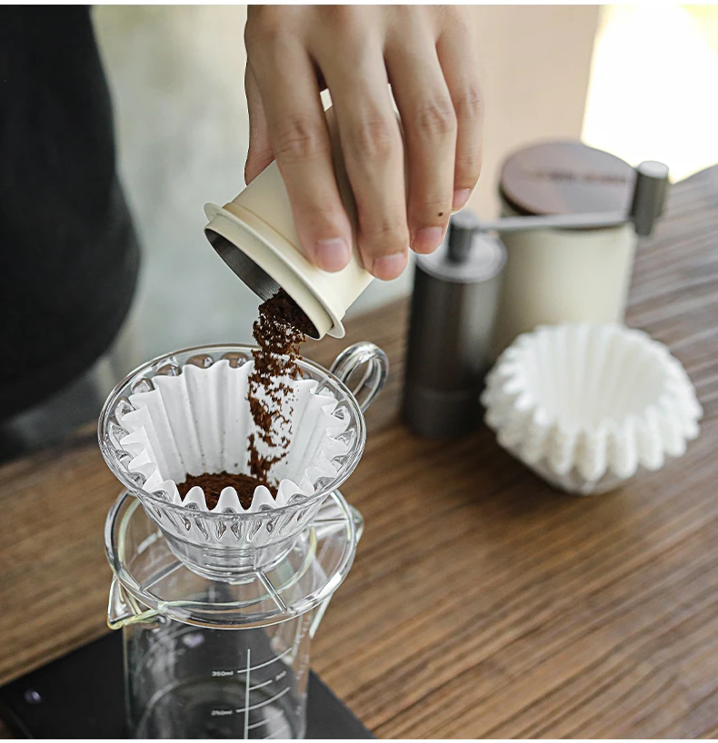 MHW-3BOMBER 50 Sheets of Cake Coffee Filter Paper for 1-4 Cups of Espresso Disposable Casual Home Hand Brewed Coffee Accessories Image 16
