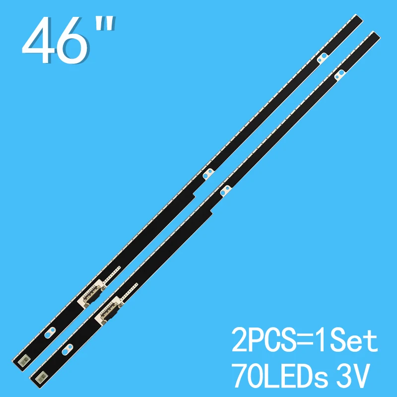 

2pcs LED strip for UE46H7000 UA46H7000 UE46H8000 VH70-460SMA-R0 460SMB-R0 BN96-30551A 30552A 30553A 30554A 2014SVS46