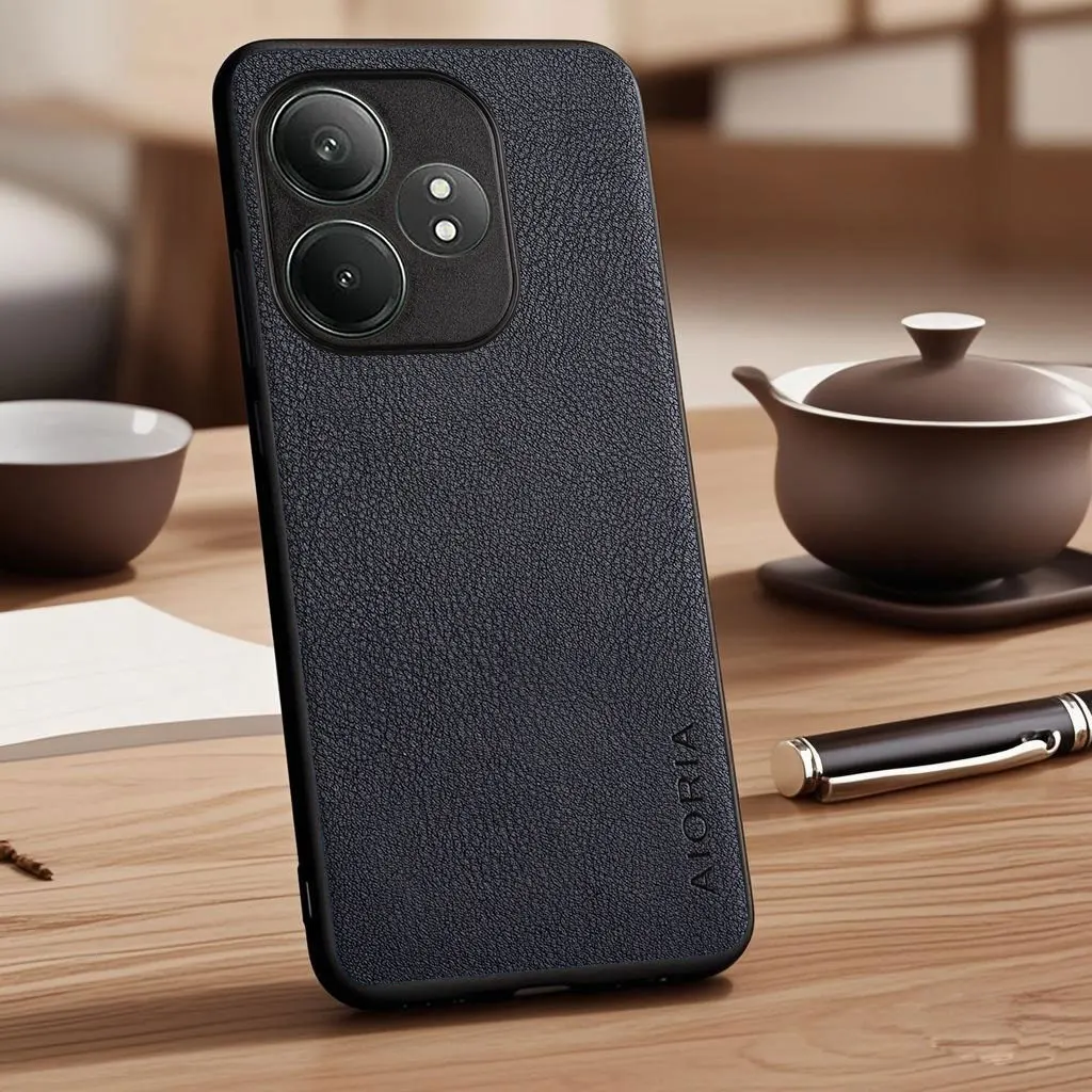 Minimalist Faux Pebbled Leather Phone Case Cover