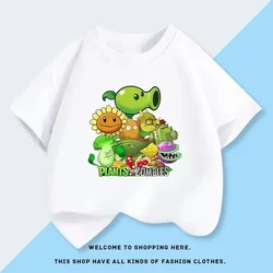 Kids' Cartoon Plants Vs. Zombies Cotton T - Shirt - Summer Fashion Short Sleeve Top - 150 (23)
