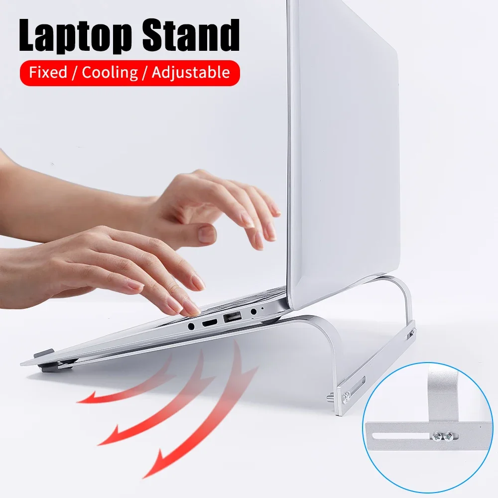 Laptop Stand Notebook Holder Cooler PC Bracket Riser Non-Slip Laptop Support Macbook Pro Air
