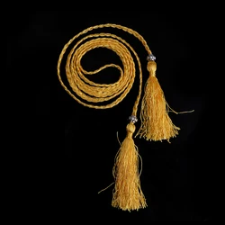 Braided Tassel Belt - Women's Fashion Accessory for DIY and Casual Clothing Decoration (Gold)
