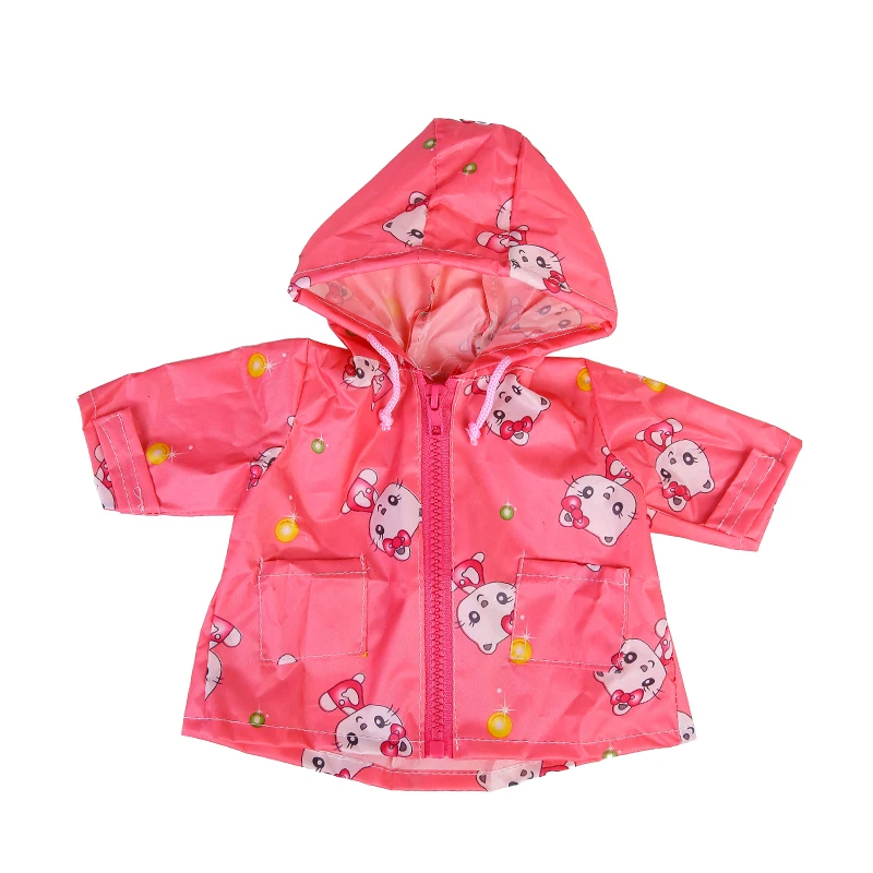 17 Inch Baby Doll Clothes Raincoat Humanoid Doll Accessories Costume Girl Play Toy Waterproof Clothing Wear Kids Festiival Gift 2