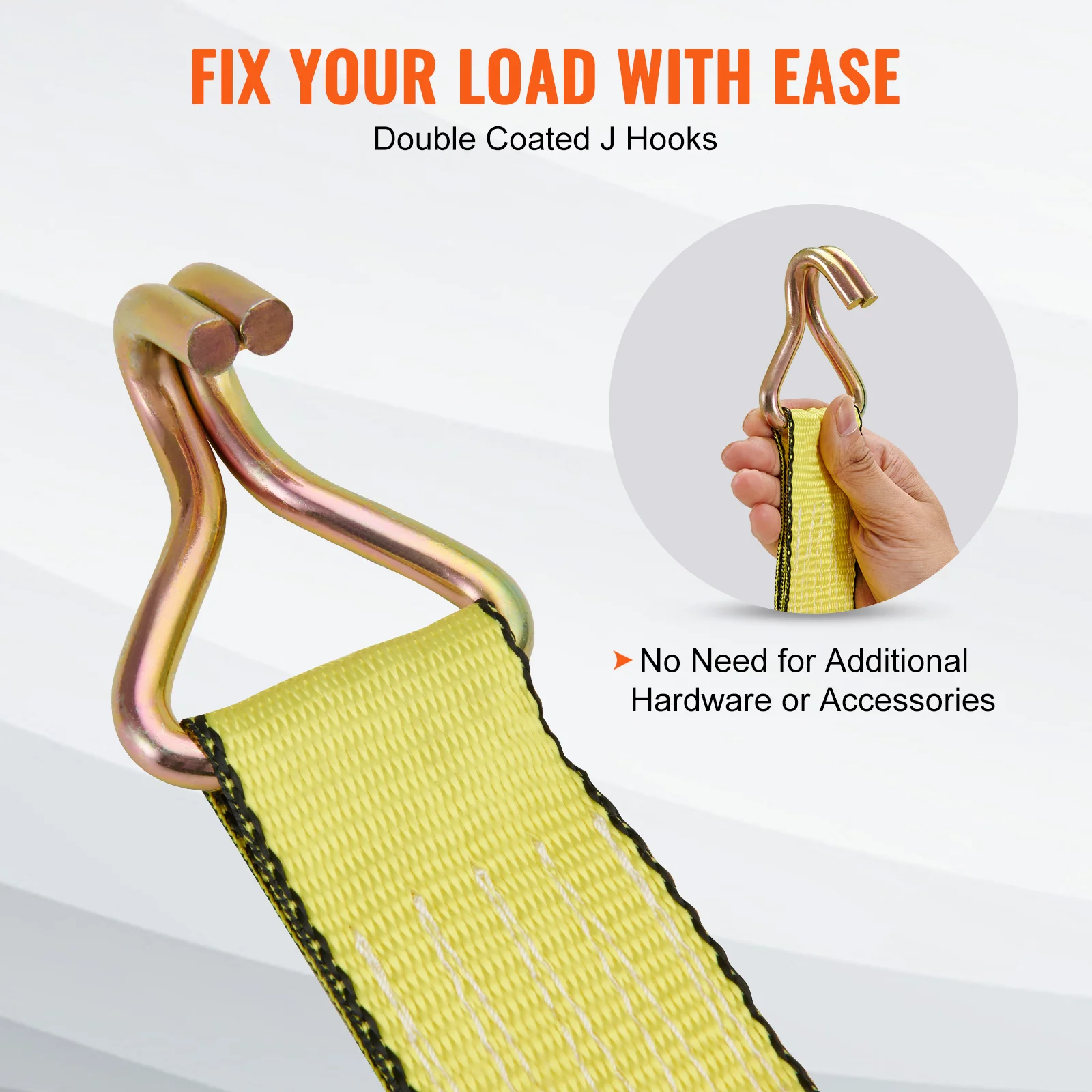 Polyester Cargo Straps with Metal Buckle for Securing Luggage