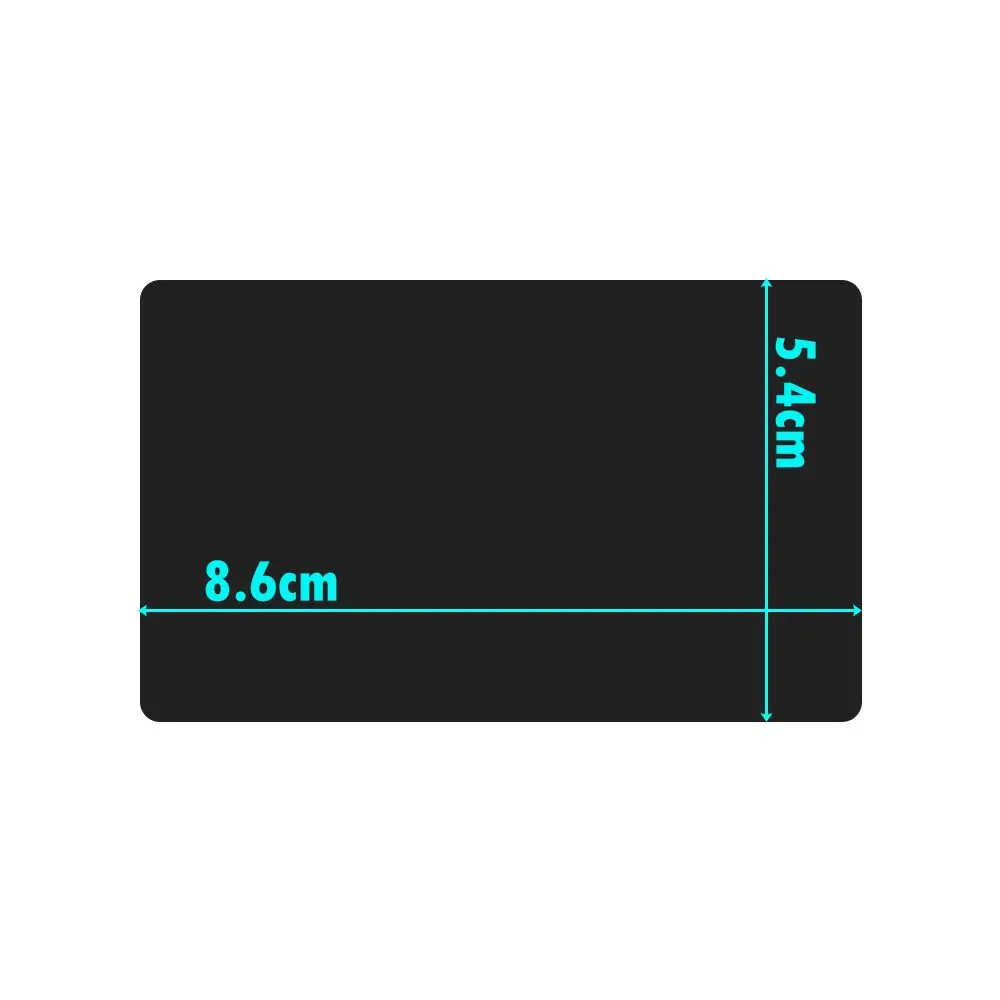 50Pcs Metal Business Name Cards Multicolor Aluminium Alloy Sheet Testing Material for Laser Marking Machine Metal Blank Card