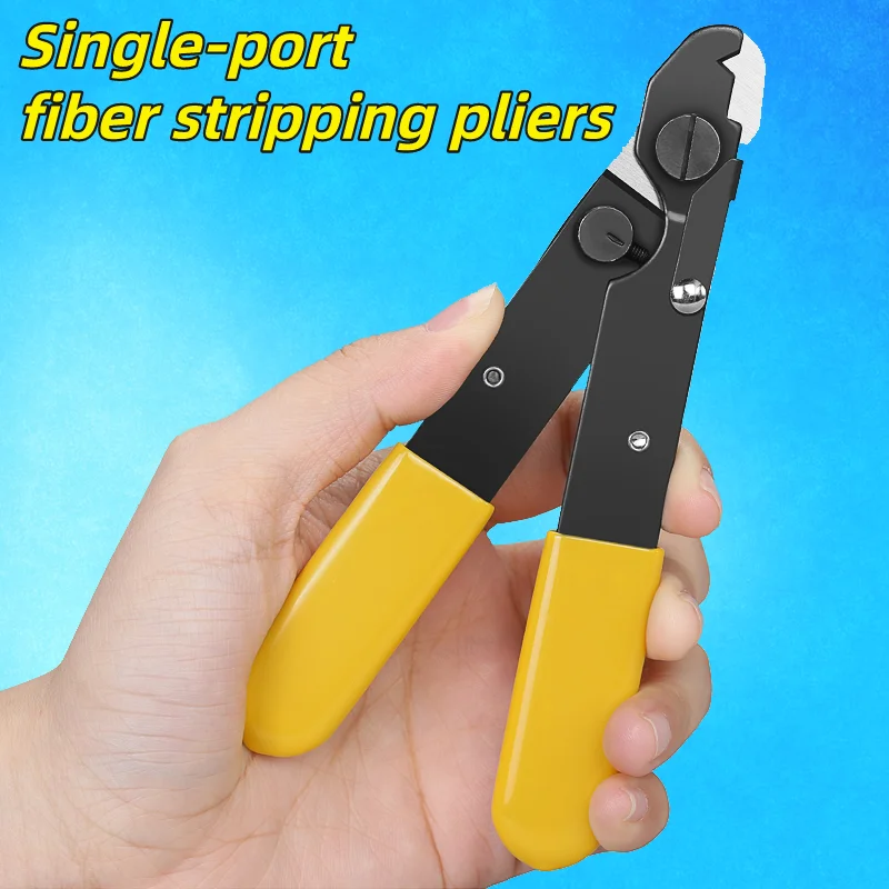 FO103-S Single-Port Fiber Optical Stripper Wire Strippers FTTH Tools Optical Fiber Stripping Pliers