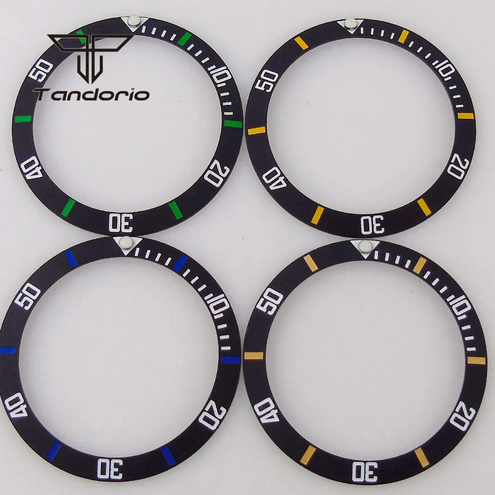 

Черное керамическое кольцо-вставка для циферблата 38 мм * 30,6 мм, 12 часов, запчасти для часов Pip, аксессуары для замены, подходят для 40-миллиметровых часов