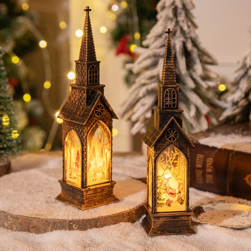LED Christmas Church Lantern 4