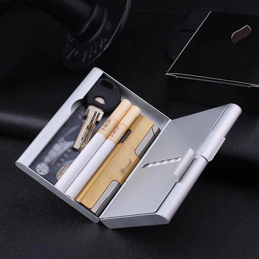 1pcs 20ocs Aluminum Cigarette Case Smoking Accessories Metal Men Gift