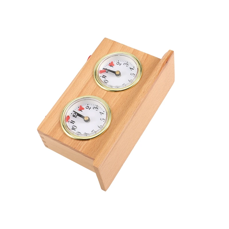 New-A28M-Retro Analog Chess Clock Timer-Wind-Up Mechanical Chess Clock, No Battery Needed Wooden