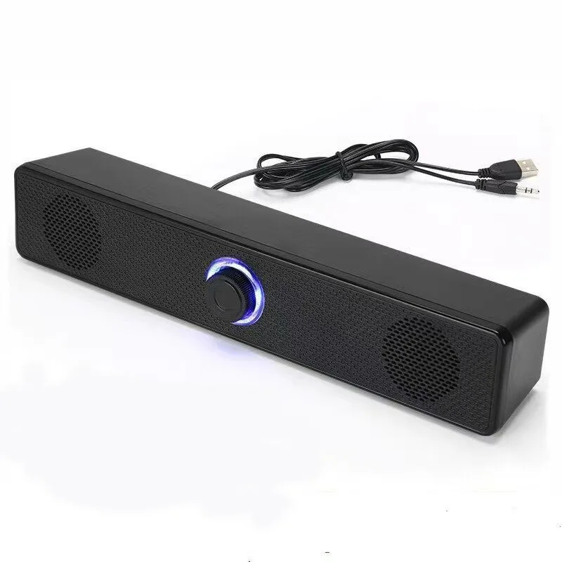 PC Soundbar Bluetooth Speaker Desktop Speakers Computer Speaker Wired/Wireless Bluetooth Speaker USB Powered Soundbar For TV PC Laptop Gaming Home Theater Surround Audio System