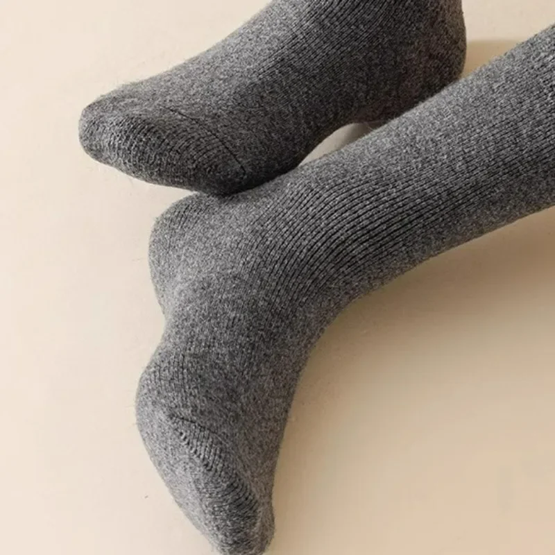Cold Resistant Wool Socks Women Winter Warm Middle Cylinder Sock Freeze-proofing Socks Men Long-lasting High Elasticity Hosiery